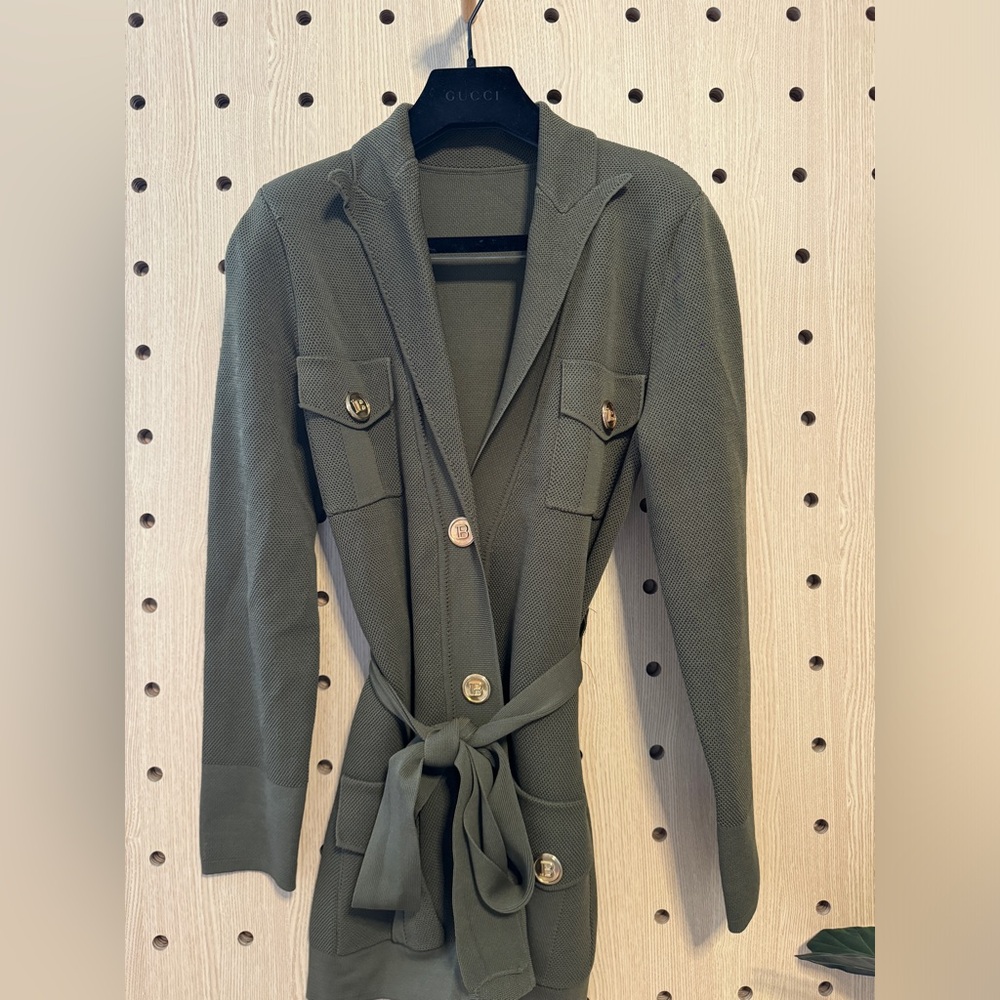 Knit medium coat（sold)